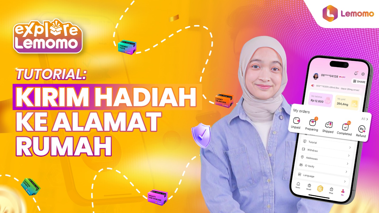 TUTORIAL KIRIM HADIAH KE ALAMAT RUMAH