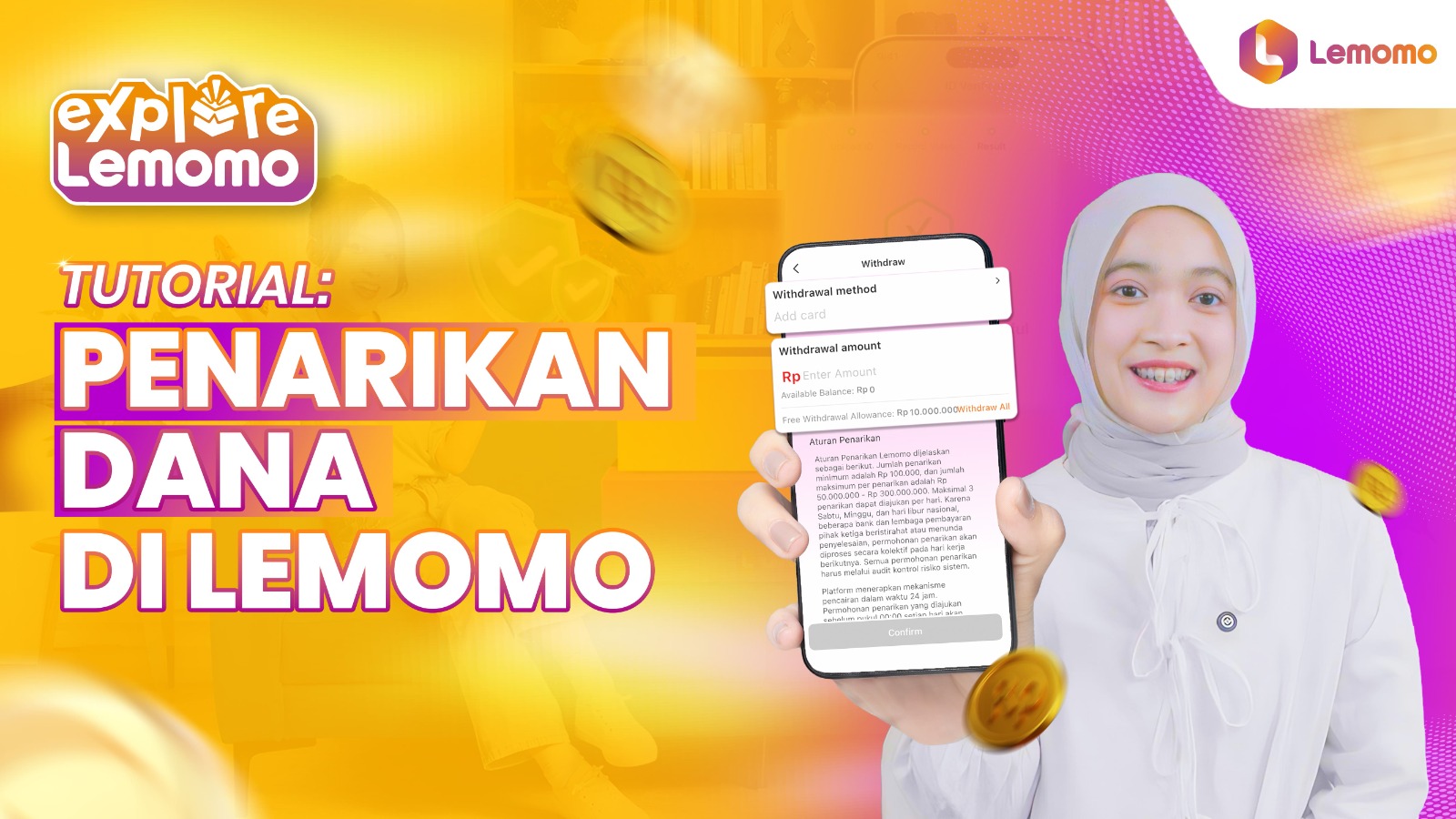 TUTORIAL PENARIKAN SALDO DI LEMOMO