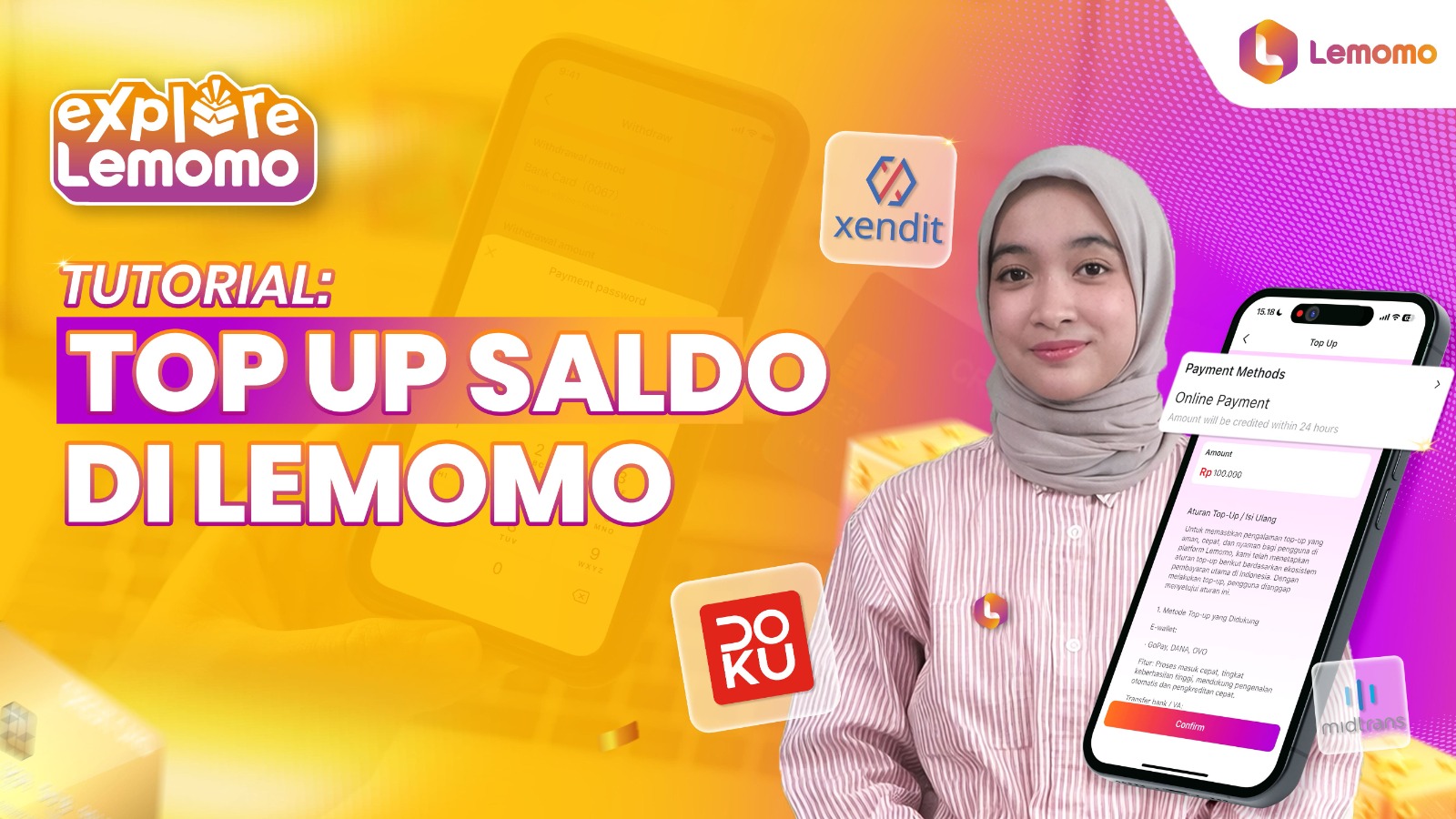  TUTORIAL TOP UP SALDO DI LEMOMO